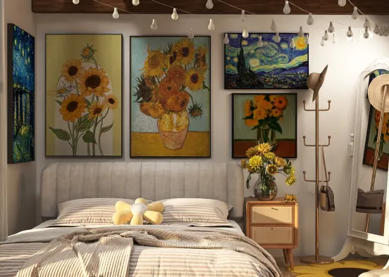 # Sunflower Style Bedroom Визуализация дизайна