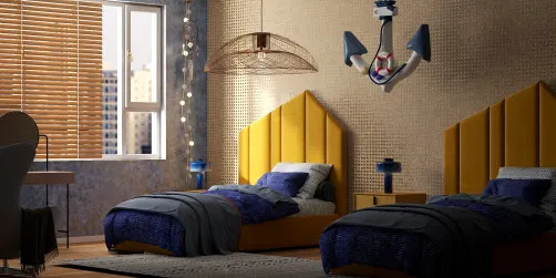 Beach side guest room