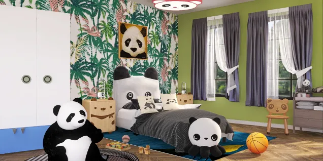 Panda mania kids room