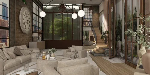 "Urban Oasis Living Room"