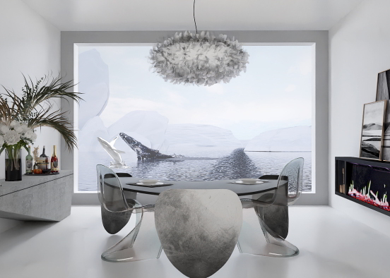 simple dinner for two with a view Design Rendering