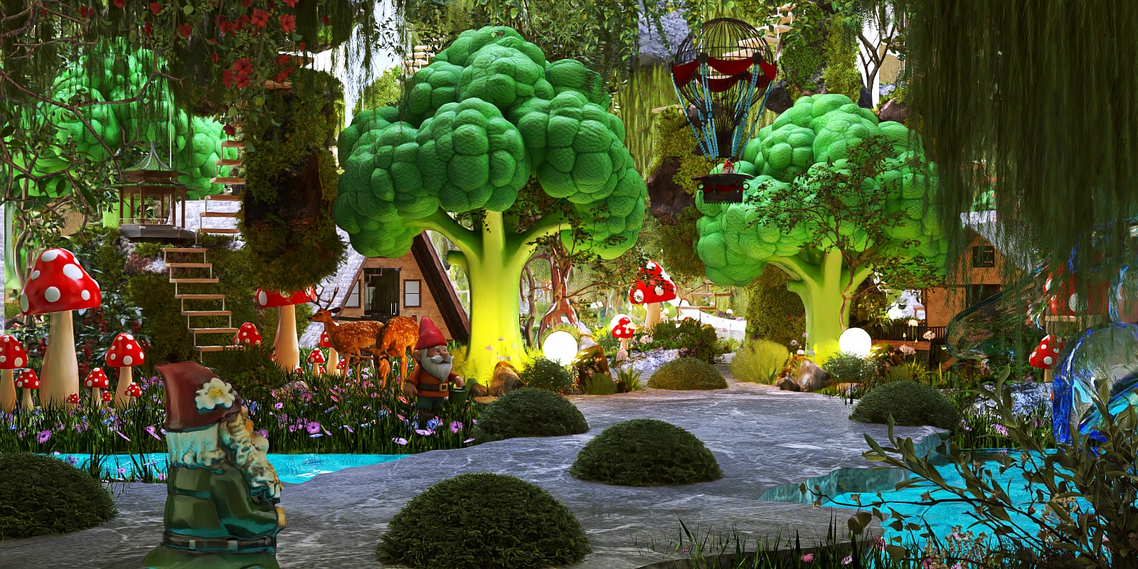 Whimsical Forest of Broccoli Trees?