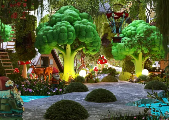 # Whimsical Forest of Broccoli Trees? Renderização de Design