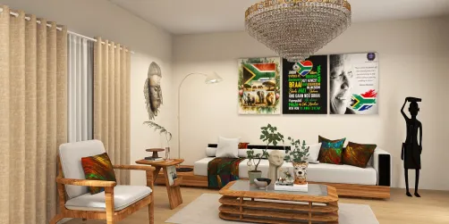 Modern living room featuring stylish furniture arrangement, showcasing a contemporary design scheme, perfect for interior decor inspiration, utilizing Homestyler's real-time 3D rendering for an accurate design preview.