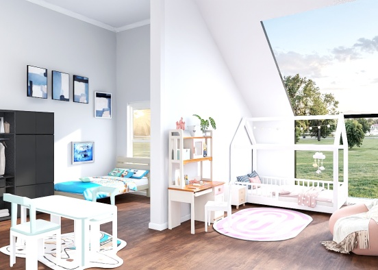 New room for the twins Design Rendering