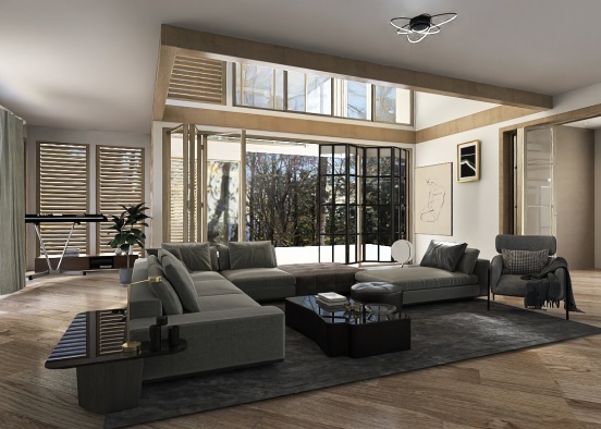 Modern/living room Design Rendering