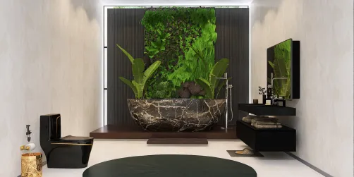 Black bathroom