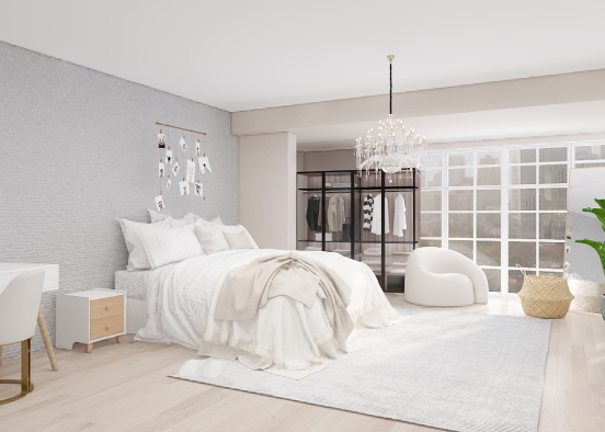 luxury bedroom, Design Rendering