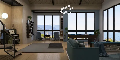 Sea house: the livingroom 