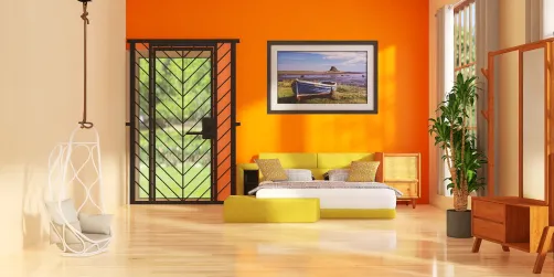 Summer themed bedroom