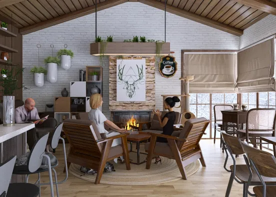 # Coco Cafe Renderização de Design
