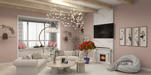 salon w stylu romantycznym