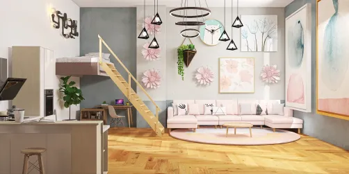 Pink and Blue House