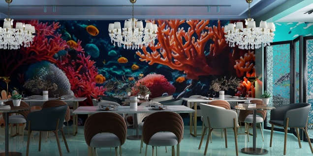 The aquarium restaurant 