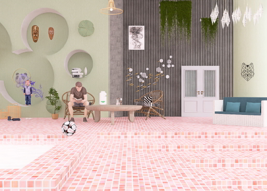 The indoor swimming pool!  Design Rendering