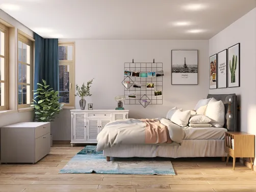 A teenager bedroom for young explorers 