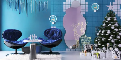 Silver&turquoise area relax
