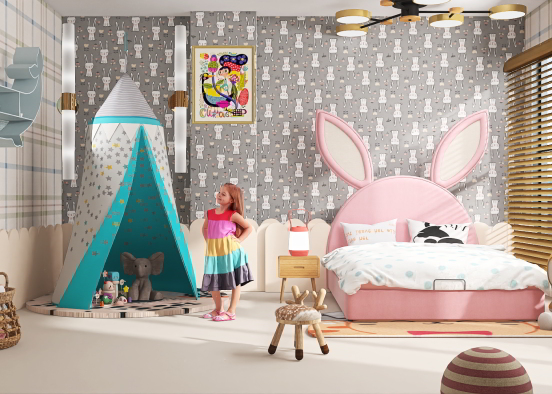 Girls Bedroom Magic 😍😍 Design Rendering