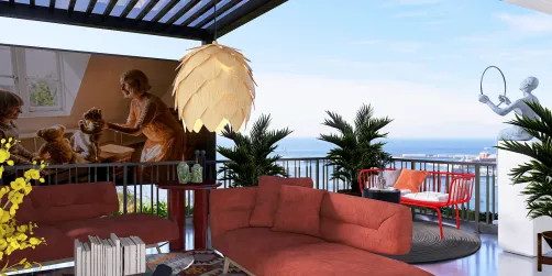 rustieke natuur style livingroom terras