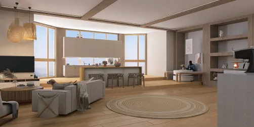 Living room 🛋️ / kitchen 👩🏿‍🍳