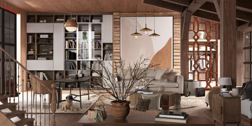 Estudio  en madera