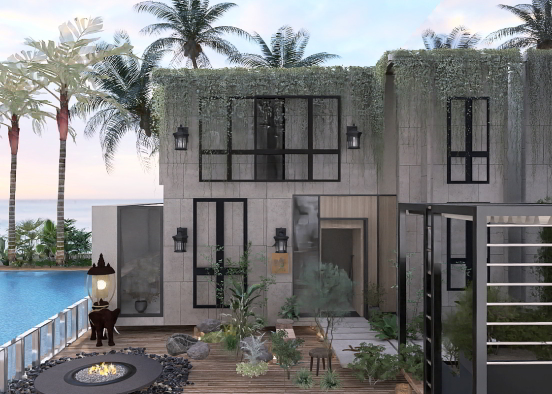 Villa de playa 🏝️ 🌊 ☀️  Design Rendering