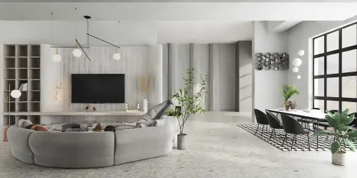 Modern Neutral Living Room 
