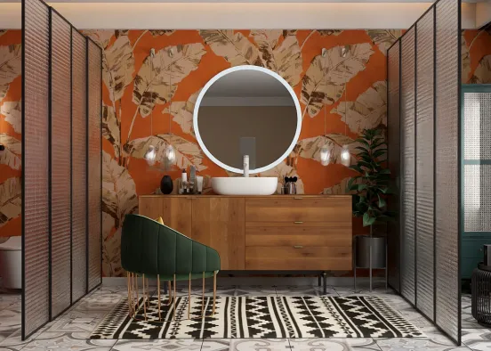 Bright extraordinary bathroom  Design Rendering