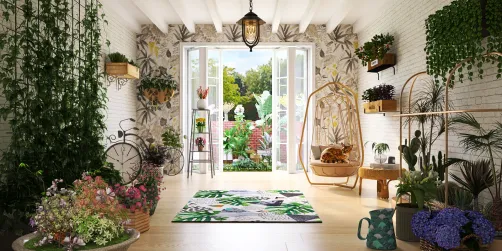 I is for Indoor garden 