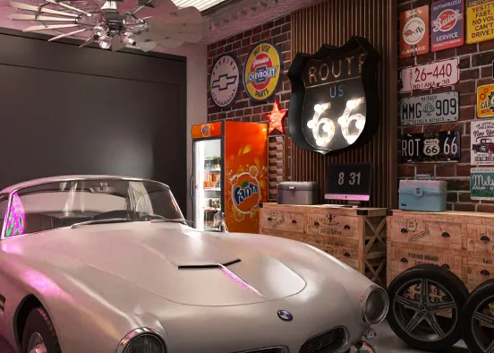 # The Mechanic Garage  Визуализация дизайна