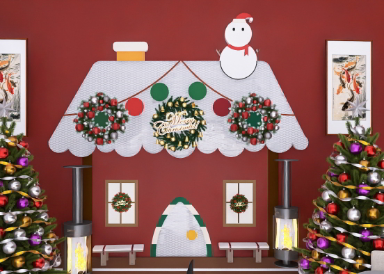 Wall of Christmas  Design Rendering