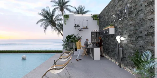 Open bar area
