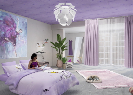 | Pink & Purple minimalist match | Design Rendering