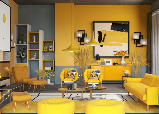 Gray & Yellow Design Rendering