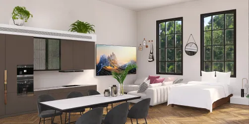 small bachelor apartment