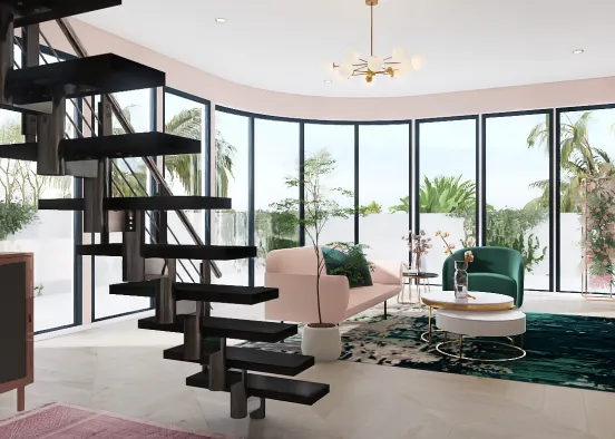 my colourfull Miami dream home Design Rendering