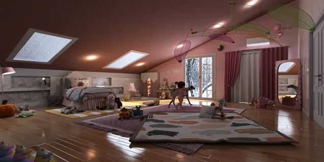 A bedroom for a little girl.