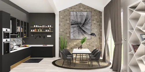Dark kitchen 