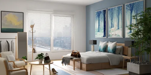 Bedroom in High Rise Hotel