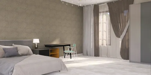 Students bedroom interior