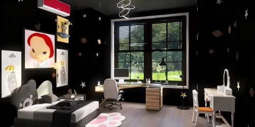 bedroom black :3