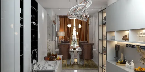 Narrow kitchen 