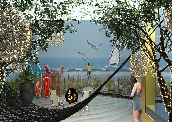 # Beachy Holiday  Renderização de Design