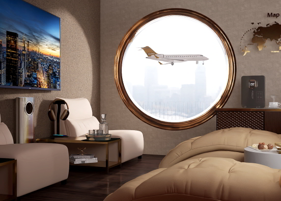 First Class Lounge  Design Rendering
