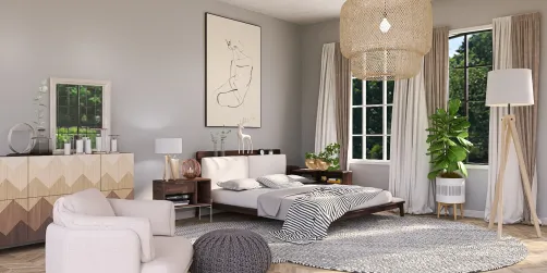 Nordic style bedroom ☺️🌸🌸