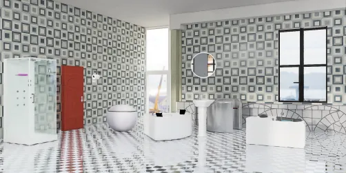 Stanze di lusso d'aereo bagni 