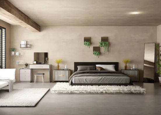 comfy bedroom  Design Rendering