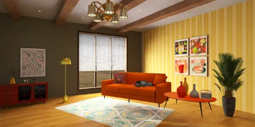 Living room 70s style