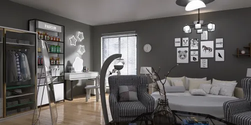 Modern Grey Bedroom