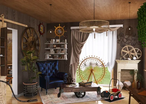 # Rustic Charm Renderização de Design